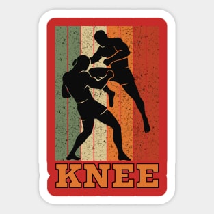 Cool kickboxing mma knee Sticker